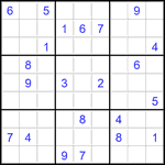 Судоку 9х9 #2887 трудный