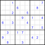 Судоку 9х9 #2904 трудный