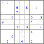 Судоку 9х9 #2907 трудный