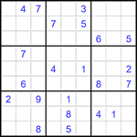 Судоку 9х9 #2917 трудный