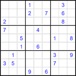 Судоку 9х9 #2919 трудный