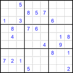 Судоку 9х9 #2920 трудный
