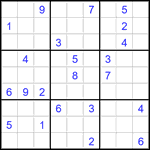 Судоку 9х9 #2868 очень трудный