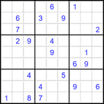 Судоку 9х9 #2871 очень трудный