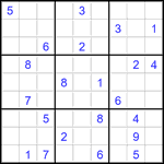 Судоку 9х9 #2874 очень трудный