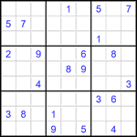 Судоку 9х9 #2877 очень трудный