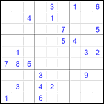 Судоку 9х9 #2880 очень трудный