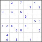 Судоку 9х9 #2882 очень трудный