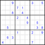 Судоку 9х9 #2889 очень трудный