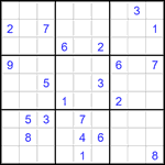 Судоку 9х9 #2890 очень трудный