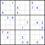 Судоку 9х9 #2895 очень трудный