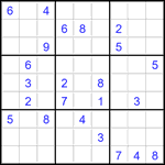 Судоку 9х9 #2897 очень трудный