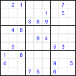 Судоку 9х9 #2899 очень трудный