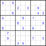 Судоку 9х9 #2900 очень трудный
