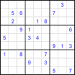 Судоку 9х9 #2903 очень трудный