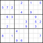 Судоку 9х9 #2904 очень трудный