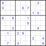 Судоку 9х9 #2905 очень трудный