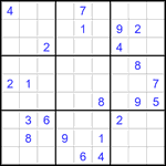 Судоку 9х9 #2907 очень трудный