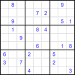 Судоку 9х9 #2910 очень трудный