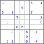 Судоку 9х9 #2913 очень трудный