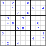 Судоку 9х9 #2914 очень трудный