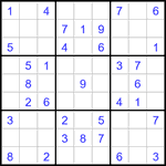 Судоку 9х9 #2951 легкий