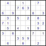 Судоку 9х9 #2952 легкий