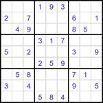 Судоку 9х9 #2956 легкий