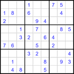 Судоку 9х9 #2961 легкий