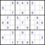 Судоку 9х9 #2965 легкий
