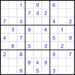 Судоку 9х9 #2966 легкий