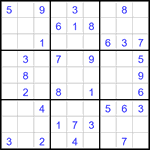 Судоку 9х9 #2969 легкий