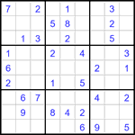 Судоку 9х9 #2970 легкий
