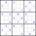 Судоку 9х9 #2921 средний
