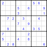 Судоку 9х9 #2924 средний