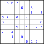 Судоку 9х9 #2925 средний