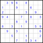 Судоку 9х9 #2927 средний