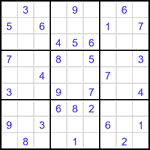 Судоку 9х9 #2930 средний