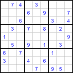 Судоку 9х9 #2931 средний