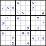 Судоку 9х9 #2933 средний