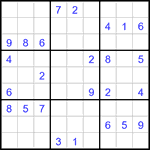 Судоку 9х9 #2936 средний