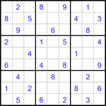 Судоку 9х9 #2939 средний