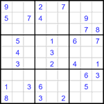 Судоку 9х9 #2940 средний