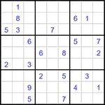 Судоку 9х9 #2926 трудный