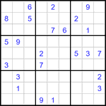 Судоку 9х9 #2931 трудный
