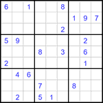 Судоку 9х9 #2932 трудный