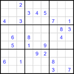 Судоку 9х9 #2933 трудный