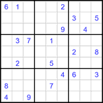 Судоку 9х9 #2934 трудный