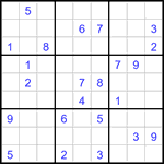 Судоку 9х9 #2935 трудный