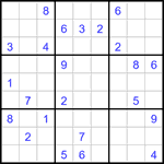 Судоку 9х9 #2936 трудный
